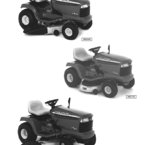 John Deere LT133, LT155, LT166 Lawn Tractor Service Manual TM-1695