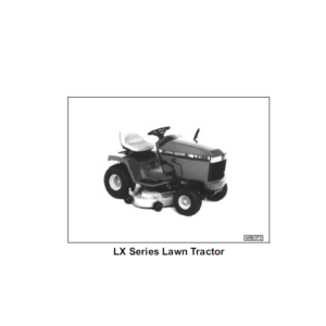 John Deere LX172, LX173, LX176, LX178, LX186, LX188 Lawn Tractor Service Manual