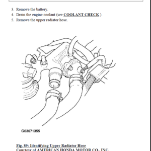 HONDA ACCORD 2003, 2004, 2005, 2006, 2007 Workshop Repair Manual