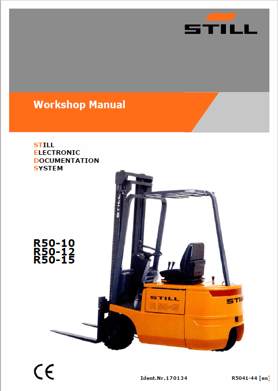 Still Electric Fork Truck R50: R50-10, R50-12, R50-15 Repair Circuit Workshop Manual