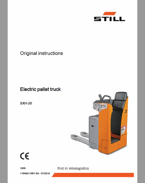 Still SXD-20 and SXH-20 Pallet Truck Workshop Circuit Repair Manual