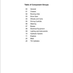 Still M15 and M15T Forklift Truck Workshop Repair Manual