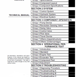 Hitachi ZX40U-3 and ZX50U-3 Excavator Service Manual