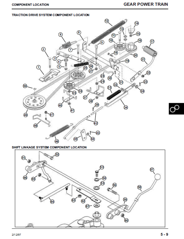 John Deere Sabre Lawn Tractors 1338 1538 1546 1638 Service Manual