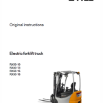 Still Electric Forklift Truck RX50: RX50-10, RX50-13, RX-50-15, RX50-16 Repair Manual