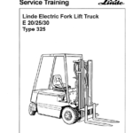 Linde Type 325 Electric Forklift Truck: E20, E25, E30 Workshop Service Manual
