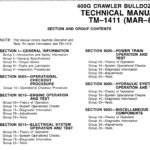 John Deere 400G Crawler Bulldozer Service Manual TM-1411