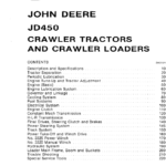 John Deere 450 Crawler Tractor and Loaders Service Manual SM-2064