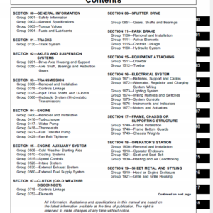 John Deere 655B and 755B Crawler Manual