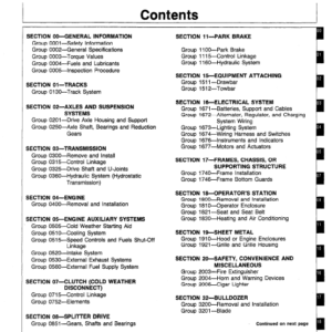 John Deere 750B, 850B Crawler Bulldozer Service Manual TM-1476