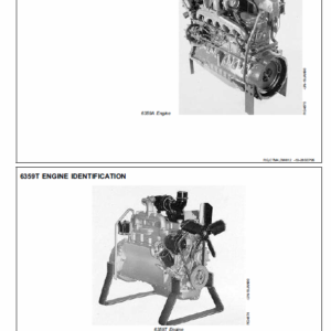 John Deere 300 Series 3179, 4239, 6359, 4276, 6414 OEM Engines Manual