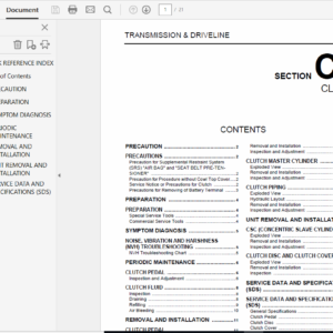 Nissan Duke F15 2011-2017 Repair Manual