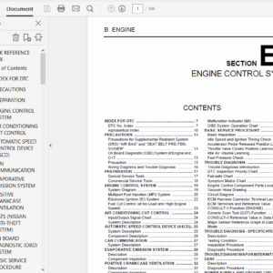 Nissan Murano Z50 2005 -2008 Repair Manual