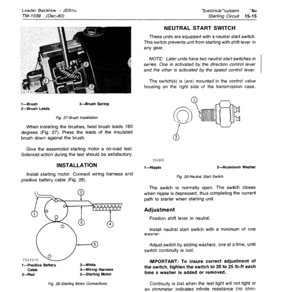 John Deere 510 Backhoe Loader Service Manual TM-1039