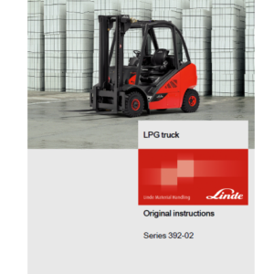 Linde 392 Forklift : H20D, H25D, H20T, H25T Service Repair Manual