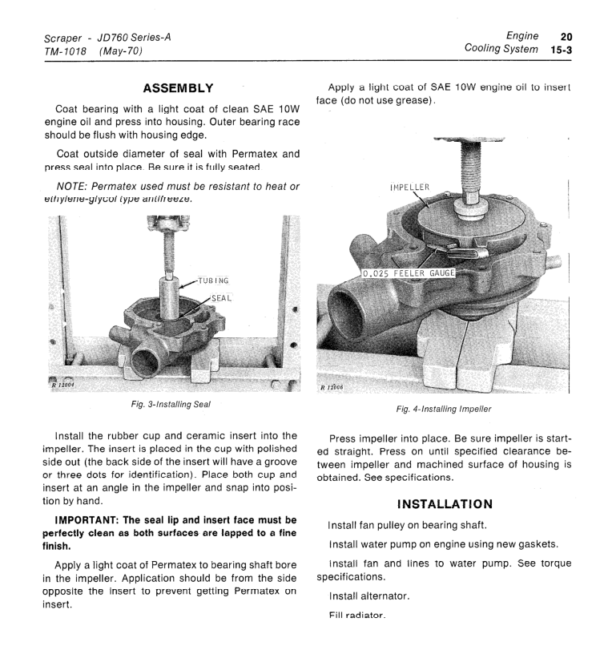 John Deere 760A Scraper Service Manual TM-1018