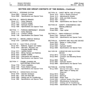 John Deere 862 Scraper Service Manual TM-1212