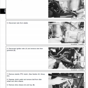 John Deere 130, 160, 165, 175, 180, 185 Lawn Tractors Service Manual