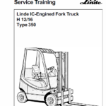 Linde Type 350 LPG Forklift Truck: H12, H16, H18, H20  Service Manual