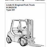 Linde Type 351 LPG Forklift Truck: H20, H25, H30, H35  Service Training Manual
