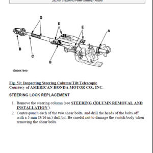 HONDA ACCORD 2003, 2004, 2005, 2006, 2007 Workshop Repair Manual