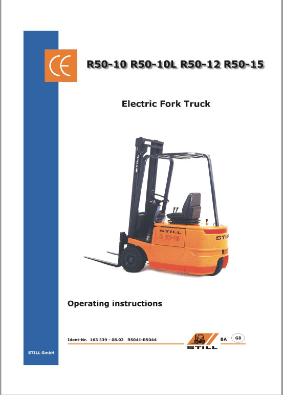 Still Electric Fork Truck R50: R50-10, R50-12, R50-15 Repair Circuit Workshop Manual