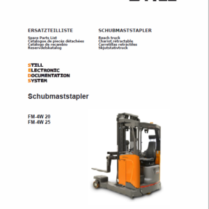 Still FM-4W 20 and FM-4W 25 Reach Truck Workshop Repair Manual