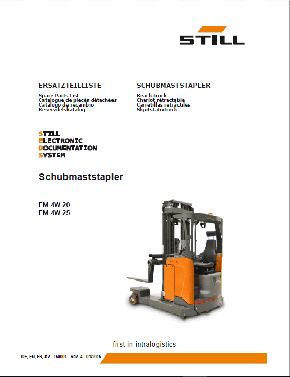 Still FM-4W 20 and FM-4W 25 Reach Truck Workshop Repair Manual