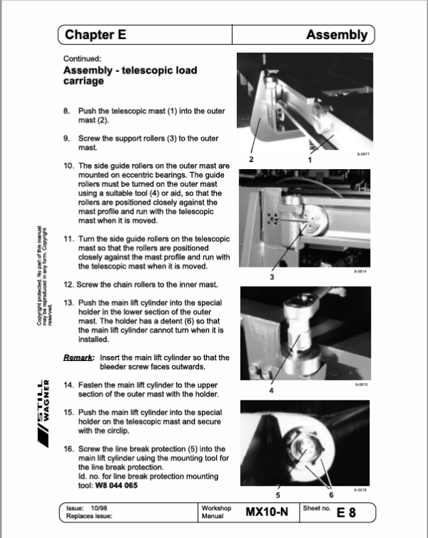 Still MX10 and MX13 Order Picker Workshop Repair Manual