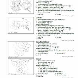 Still WSM 03-M-E3B, 03-M-E3BG Kubota Engine Workshop Repair Manual