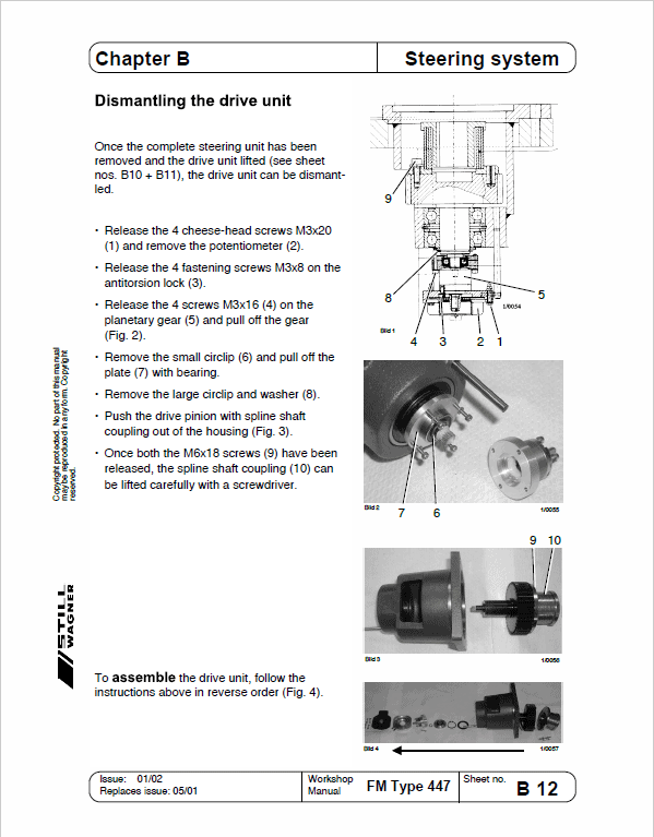 Still FM Type 429 and Type 447 Reach Truck Workshop Repair Manual