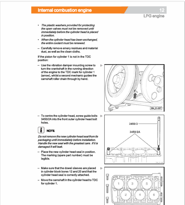 Still Engine VW 3.2 Litre VR6 (BMF) for Impco LPG System LPG Engine Workshop Repair Manual