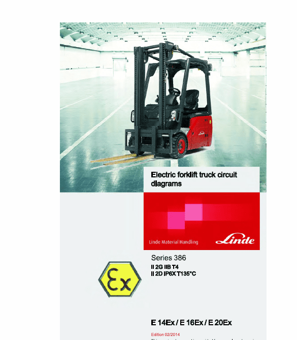 Linde Series 386 Electric Forklift Truck: E12, E14, E15, E16, E18, E20 Workshop Manual