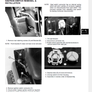 John Deere Sabre Lawn Tractors 1438 1542 1642 1646 Service Manual