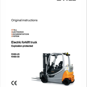 Still Electric Forklift Truck RX60: Model RX60-25, RX60-30, RX60-35 Repair Manual