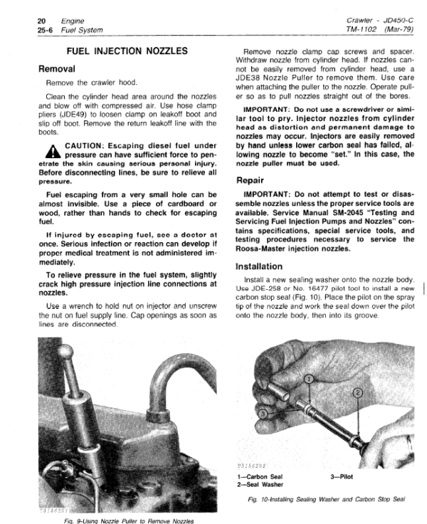 John Deere 450C Crawler Service Manual TM-1102