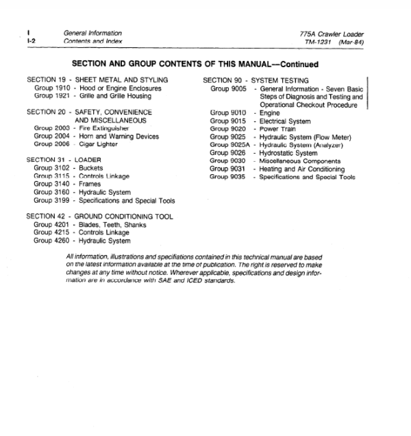 John Deere 755A Crawler Loader Service Manual TM-1231