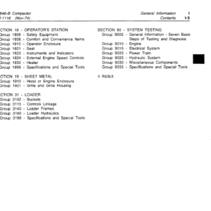 John Deere 646B Compactor Service Manual TM-1116