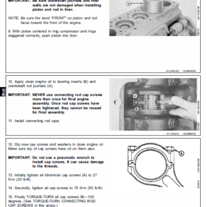 John Deere 500 Series 6101 Diesel Engines Manual CMT20