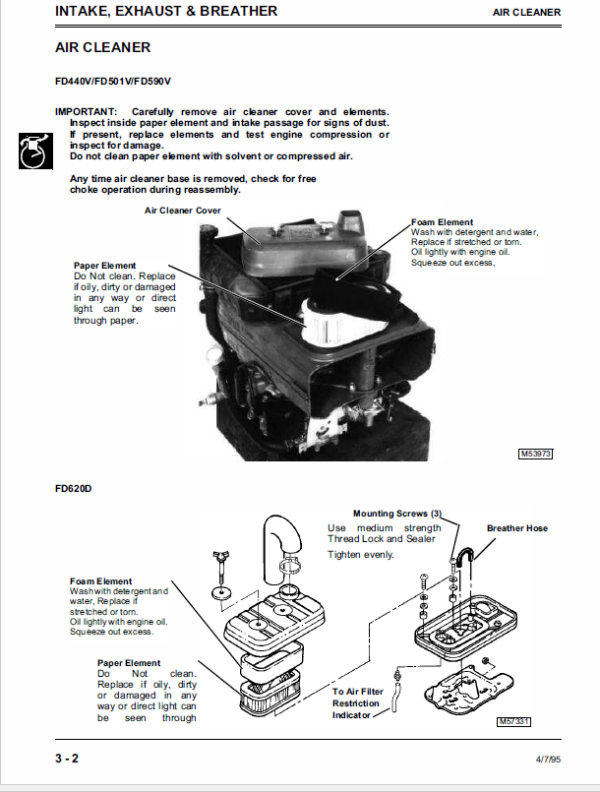 John Deere K Series Air Cooled & Liquid Cooled Engines Manual CTM5, CTM39