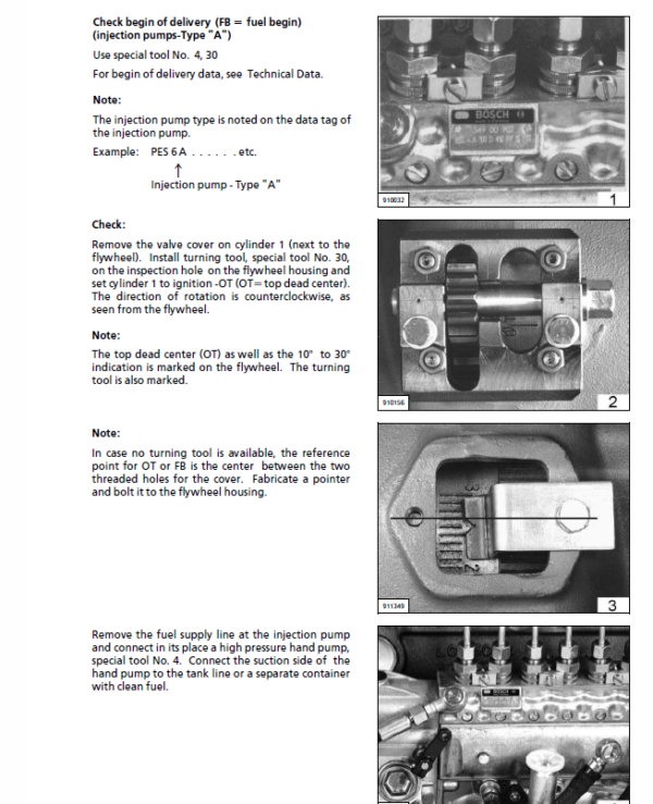 Liebherr Diesel Engine D904 – D906, D914 – D916, D924 – D926 Manual TM-1849 & TM-2223