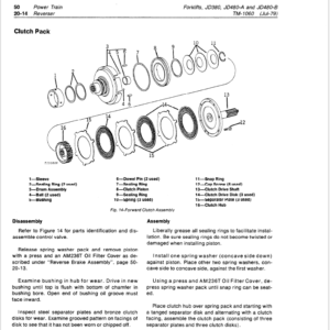 John Deere 380, 480A, 480B Forklift Service Manual TM-1060