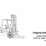 Linde Series 337 Electric Counterbalance Truck: E35, E40, E48 Repair Workshop Manual