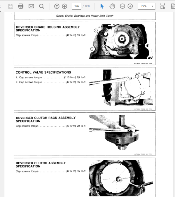 John Deere 480C Forklift Service Manual TM-1249