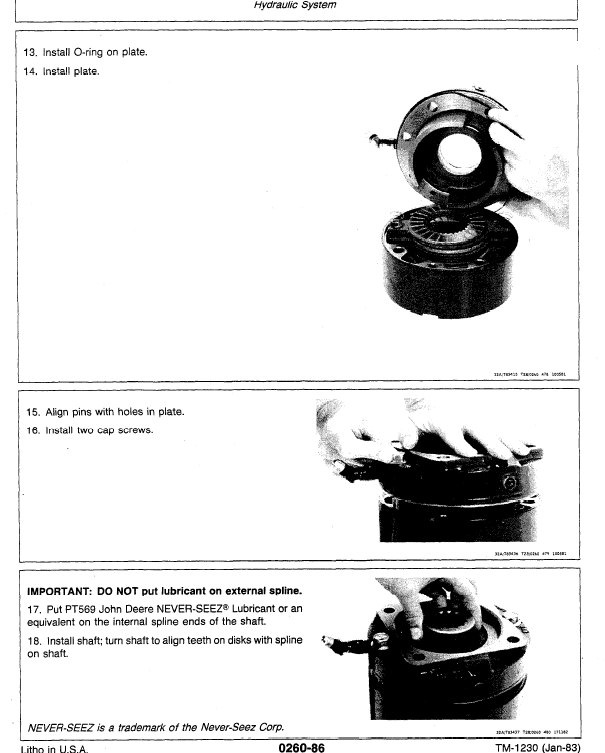 John Deere 990 Excavator Repair Technical Manual (TM1230)