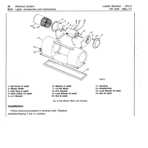 John Deere 510 Backhoe Loader Service Manual TM-1039