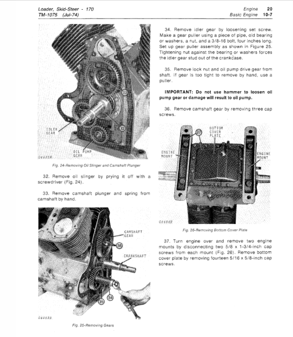 John Deere 170 Skid-Steer Loader Service Manual TM-1075