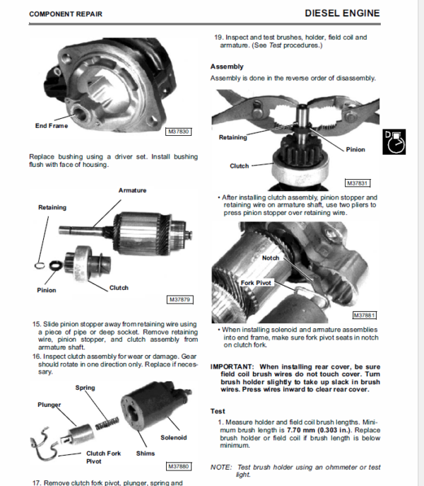 John Deere 3375 Skid-Steer Loader Service Manual TM-1565