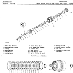 John Deere 762 Scraper Service Manual TM-1135