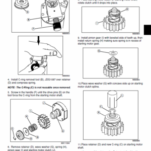 John Deere 100 series 102, 115, 125, 135, 145, 155C, 190C Lawn Tractor Manual